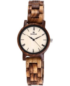 Resim Kadın Ahşap Saat Ahşap Saat Analog Kuvars Ultra Hafif İş Günlük Saatleri Klasik Vintage Kol Saati Titanyum 