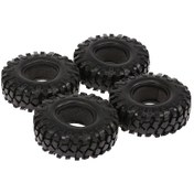 Resim Yunboo 1/10 Rc Off-road Crawler İçin 1.9 İnç Jant Uyumlu 96mm Kauçuk Lastik, 4 Adet Traxxas, Redcat, Tamiya Uyumlu 