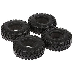 Resim Yunboo 1/10 Rc Off-road Crawler İçin 1.9 İnç Jant Uyumlu 96mm Kauçuk Lastik, 4 Adet Traxxas, Redcat, Tamiya Uyumlu 