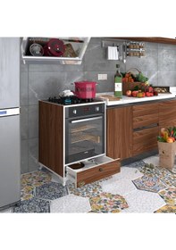 Resim Kenzlife Ankastre Modülü Kabini Fosfat Cvz Fırın Ocak Dolabı Çekmeceli Ayaklı 