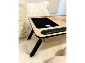 Resim Die Grup Katlanır Laptop Sehpası, Minderli 