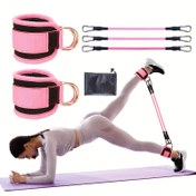 Resim 6 Parça Bilek Direnç Bandı Seti Bacak ve Glute Antrenmanı İçin - Ev ve Spor Salonu Egzersizi İçin Antrenman Rehberi ile Ayarlanabilir Çok İşlevli Fitness Kayışları - Spor ve Fitness İçin Orta Gerginlik Çekme Halatı - Sevgililer Günü, Kadınlar Günü, Anneler Günü, Şükran Günü Hediyeleri İçin İdeal 