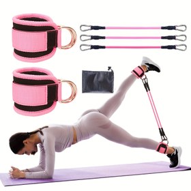 Resim 6 Parça Bilek Direnç Bandı Seti Bacak ve Glute Antrenmanı İçin - Ev ve Spor Salonu Egzersizi İçin Antrenman Rehberi ile Ayarlanabilir Çok İşlevli Fitness Kayışları - Spor ve Fitness İçin Orta Gerginlik Çekme Halatı - Sevgililer Günü, Kadınlar Günü, Anneler Günü, Şükran Günü Hediyeleri İçin İdeal 