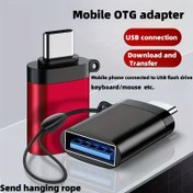 Resim USB C'den USB 3.0'a Adaptör, Kordonlu, 5.2g, Type-C'den USB 3.0 Dişi OTG Dönüştürücü, MacBook Pro 2019/2018/2017, USB Type-C Cihazları ile Uyumlu, USB Güçlü, 36V Maksimum Voltaj, Polarite Pozitif 