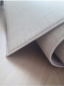 Resim Pusula - Krem Tay TüyüKaymaz Deri Taban Çocuk Odası Halısı Çok Renkli 