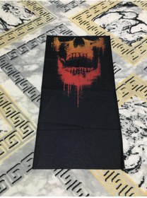 Resim Olympus plus KIRMIZI KANLI İSKELET AĞIZ SKELETON Tasarımlı Motorcu Buff Maske Outdoor Boyunluk Unisex Bandana 