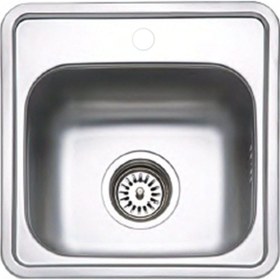 Resim 38 X 38 Mutfak Eviyesi 3838gr Keten Dokulu Krom 