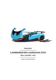 Resim Pop Race 1/64 Lamborghini Huracan Sto Blu Laufey 