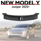 Resim 2025 Tesla Model Y Juniper için Arka Bagaj Eşik Koruyucu - Sağlam Çizilmez, Hassas Uyumlu Eşik Matı, Kolay Montaj, 2025 Tesla Model Y İçin Özel - Kir, Döküntüler ve Darbe Hasarına Karşı Koruma, Tesla Aksesuarları 