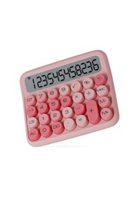 Resim Büro Ev Ofis Hediyesi İçin Pembe Hesap Makinesi Bej 