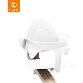 Resim Stokke Nomi Mama Sandalyesi Bebek Seti, White 
