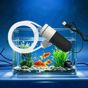 Resim [Pet Care] Ultra-Quiet Mini USB Balık Tankı Oksijen Pompası - Ev ve Açık Hava Balıkçılığı için Taşınabilir, Yarı Otomatik Akvaryum Hava Pompası, Çeşitli Oksijen Türleriyle Uyumlu, Pet Akvaryum Malzemeleri | Yarı Otomatik Pompası | Kompakt Tasarım, Akvaryum Temizleme Aksesuarları, Pil Olmadan 