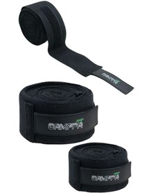 Resim Boks Kick Boks Muay Thai El Koruma Bandajı Siyah 5 Metre 