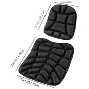 Resim Xuweiwei 1pc Evrensel Eva Motosiklet Siyah Koltuk Seti Süngeri Polyester Fiber Şok Emici 