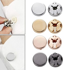 Resim Erkekler için elbise gömlekleri için 17mm/0.66inç yuvarlak manşet korumaları olan, dokulu metal ile birlikte gelen şık bakır manşet tokaları, düğme kapakları için düğme taklitleri, düğün, resmi etkinlikler, şükran günü, sevgililer günü, babalar günü için 
