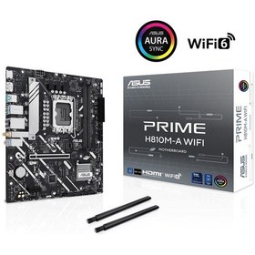 Resim Asus Prıme H810m-a Wıfı, 2xddr5, 2x M.2, Hdmı, Dp, Wi-fi 6, Bluetooth 5.3, Intel Core Ultra Cpu Seri 2 , Lga1851 Soket, Atx Anakart 