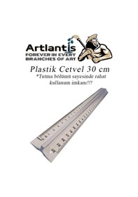 Resim Cetvel 30 Cm Plastik Şeffaf 1 Adet Tribli Desimetre Okul Sınıf Öğrenci Tutumu Kolay Cetvel 30 Cm Şeffaf 