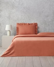 Resim English Home Blaze King Size Nevresim Takımı Terracotta 