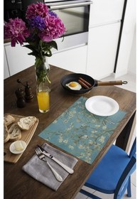 Resim Dekoratif Baskılı Keçe Amerikan Servisi, Supla 2'Li Servis Takım -411 Çok Renkli 