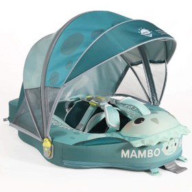 Resim Mambobaby Yüzme Simidi - Tri Dino, Emniyetli, Gölgelikli ve Ayak Destekli 