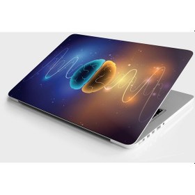 Resim Laptop Sticker Bilgisayar Notebook Pc Kaplama Etiketi Beyin Dalgası 