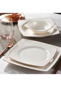 Resim Güral Vivente 8 Parça 2 Kişilik Bone Yemek Takımı - Copper Bakır 