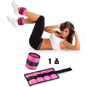 Resim Spor Byfit 1 Kg x 2 Adet Pembe El veya Ayak Bileği Ağırlığı Pembe 