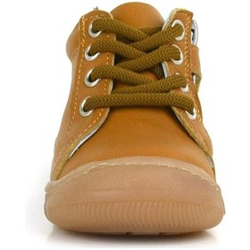 Resim Anatomik Yumuşak Hakiki Deri Fermuarlı Taba Bebek Bot Ayakkabı Taba 