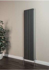Resim Warma Selanik Dikey Alüminyum Radyatör 375x1800 Pütürlü Antrasit 7946 