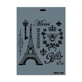Resim Belle Fusion Mey Ithalat® Rich New Seri N-282 Stencil 35X25 cm 