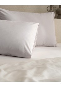 Resim Madame Coco Manon %100 Pamuk Ranforce Düz 2'li Yastık Kılıfı Seti - Taş Taş 