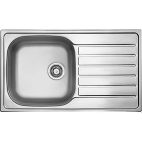 Resim Ukinox Hypnos 50 Dekorlu Sağ Damlalıklı Mutfak Eviyesi 