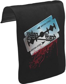 Resim Jusdas Priest - British Steel Unisex Siyah Tak-Çıkar Postacı Çanta Kapağı CK-901 