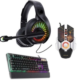 Resim VOOKA Trol Simug Profesyonel Gaming Set 3in1 Profesyonel Mekanik Klavye+mouse+kulaklık Pro Set Pubg 