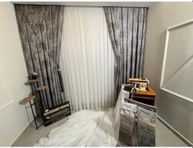 Resim Nivemeshome Detaylı Simli 1/3 Sık Pileli Tül Perde Apm,Gümüş 100 X 250 