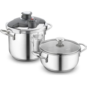 Resim Korkmaz A171 Alia 4 Parça Düdüklü Tencere Seti 