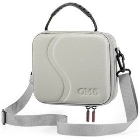 Resim Samdoo Djı Om 6 İçin Startrc Pu Malzeme Siyah Taşıma Çantası - 20x18x6.5cm El Tutturmalı Depolama Çantası 