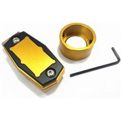 Resim Yaozixa Magneetik Metal Bilardo Kırmızı Toz Tutucu - Dairesel Altın-siyah Desenli Spor Aksesuarı 