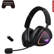Resim ASUS ROG Delta II Wireless 2.4GHz\u002FBluetooth Kablosuz Siyah Gaming (Oyuncu) Kulaklık 