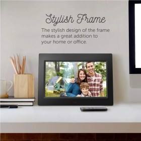 Resim Kingboss Dijital Fotoğraf Çerçevesi Video Oynatma + Mp3 (10 inç Lcd Ekran) 