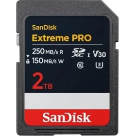 Resim Extreme Pro Extreme Pro Sdxc Uhs-I Hafıza Kartı 2 Tb (V30, 250 Mb/s'ye Kadar Aktarım Hızı, U3, 4K UHD Videolar) Quickflow Teknolojisi, Isıya Dayanıklı 