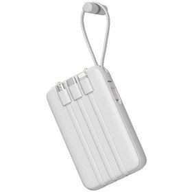 Resim Enerx Enr-P10DC 10.000 Mah 2.0a Dahili Kablolu Led Aydınlatmalı Powerbank 