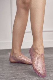 Resim İmerShoes Günlük Unisex Simli Pembe Deniz Ayakkabısı Kaymaz Dayanıklı Taban Havuz Plaj Rafting Sandaleti 130 