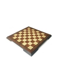 Resim Helena Wood Art El Yapımı Ahşap Satranç Tablası Kızıl 