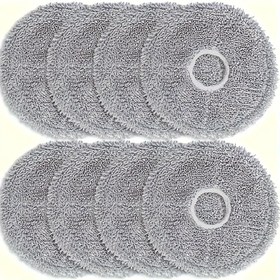 Resim Dream & Xiaomi 8'li Microfiber Yıkabilir Mop Pedleri - L10s, Ultra L10, L20, Pro ve X10+ Robot Süpürge Zemin Aksesuarlarıyla Uyumlu 
