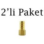 Resim Brio Hava Hortum Dişi Rekoru 1/4 12Mm 2 adet 