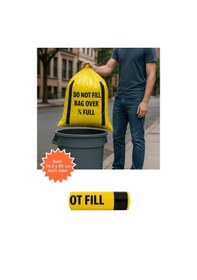 Resim Sarı Rulo Çöp Poşeti 38,5x85cm 3x25 Adet Ev Mutfak İş Ofis Avantajlı Paket 