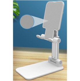 Resim CEPCASE Portatif Ayarlanabilir Katlanır Telefon Ve Tablet Masaüstü Standı Tutucu 