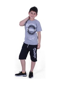 Resim Fyk Kids Custom Yazı Baskılı Erkek Çocuk Yazlık Takım Çok Renkli 