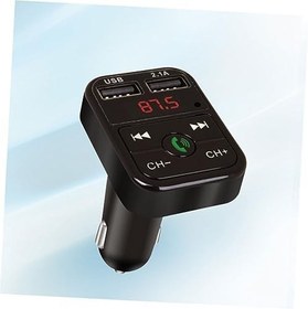 Resim UKCOCO araba oyuncusu mp3 oynatıcı araba şarjı USB araba voltaj göstergesi otomatik müzik çalar FM şarj cihazı b2 